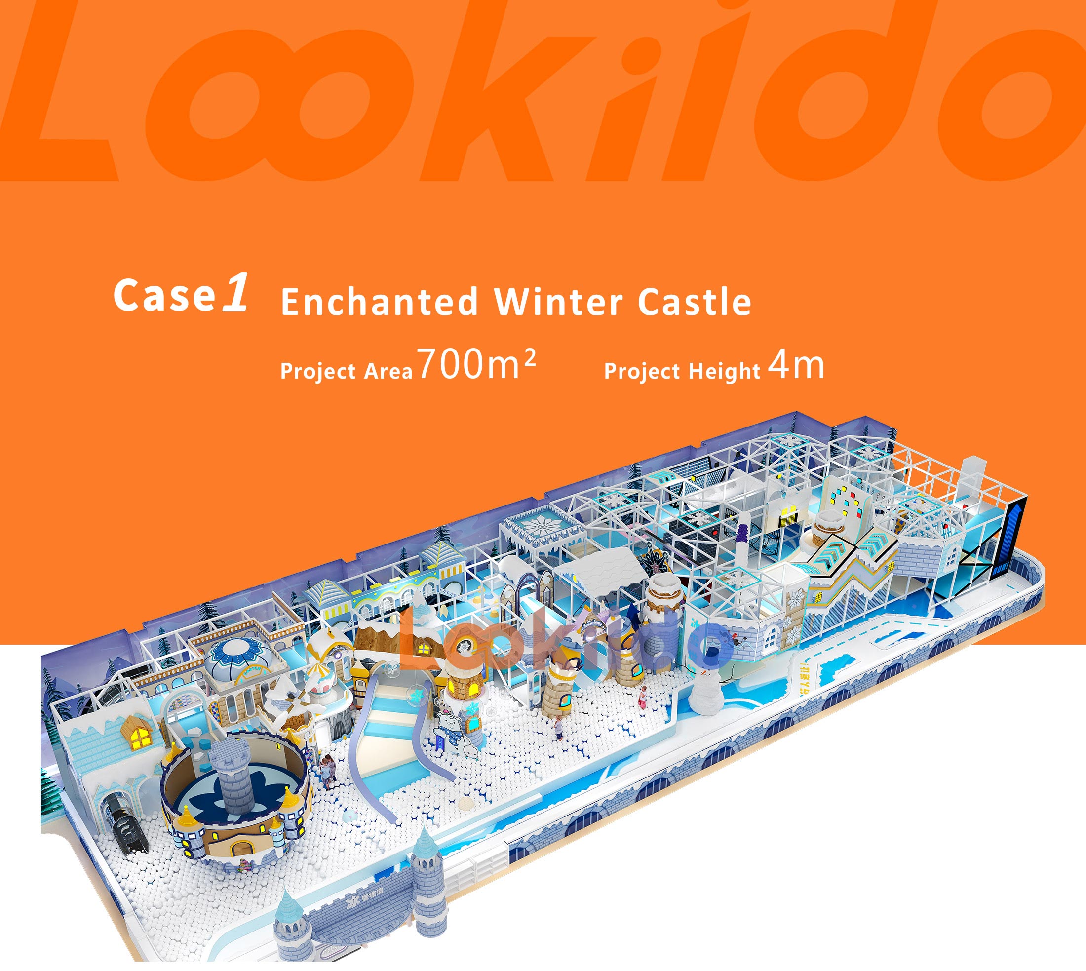 Winter Snow Castle Ocean Theme Soft Play Adventure Park Equipment