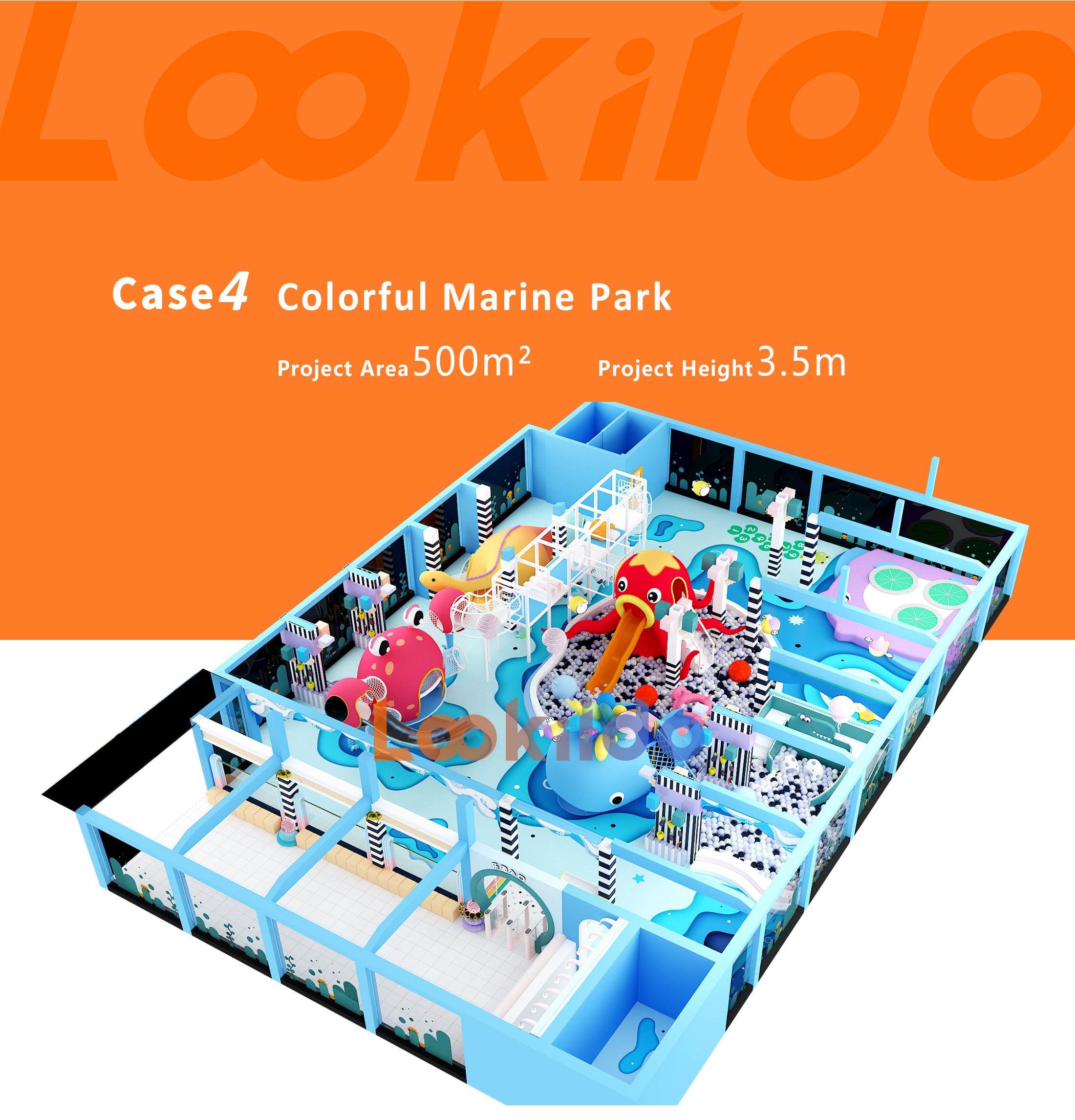 Winter Snow Castle Ocean Theme Soft Play Adventure Park Equipment