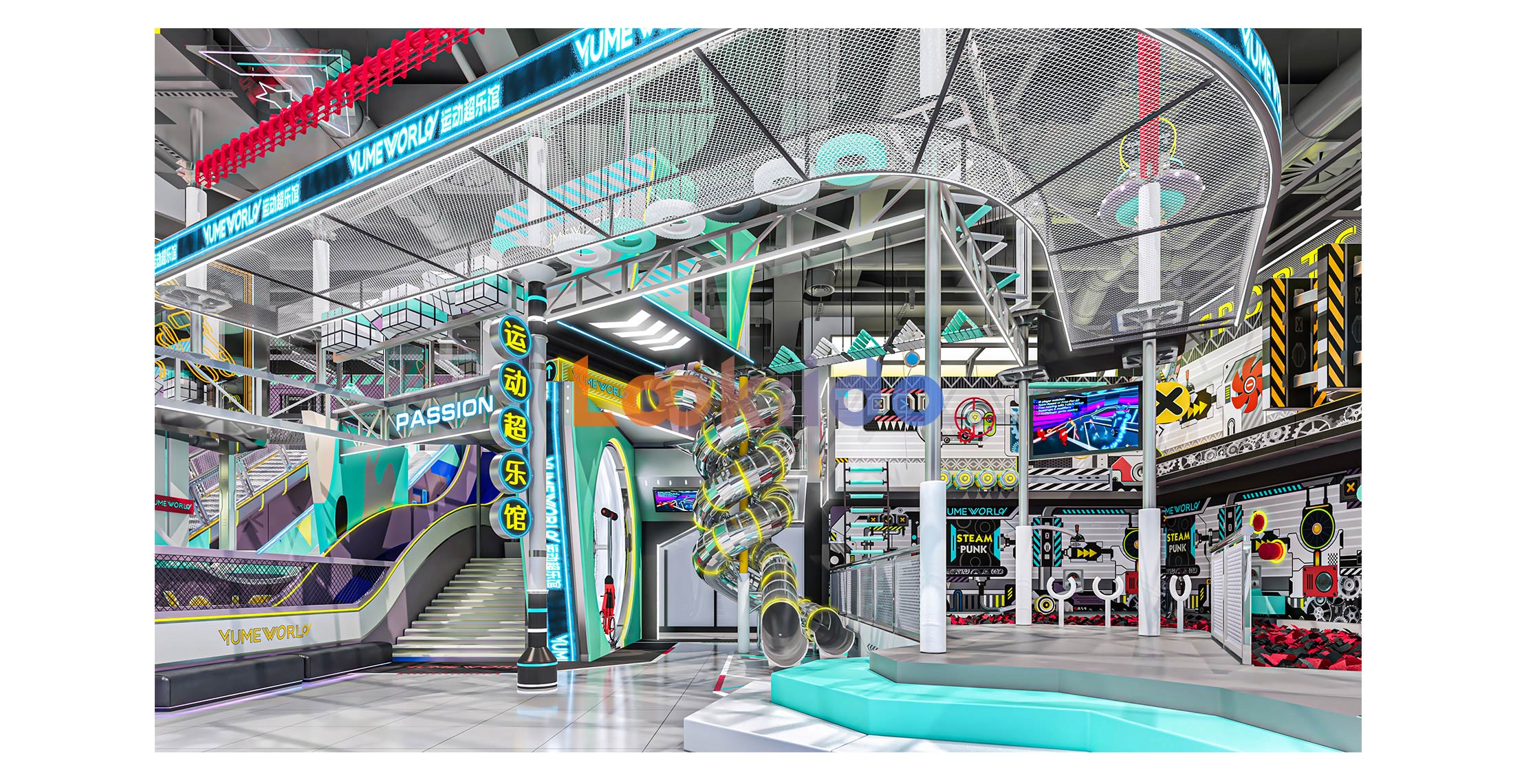 Commercial Rope Course Adventure Park Indoor Comprehensive Trampoline Playground