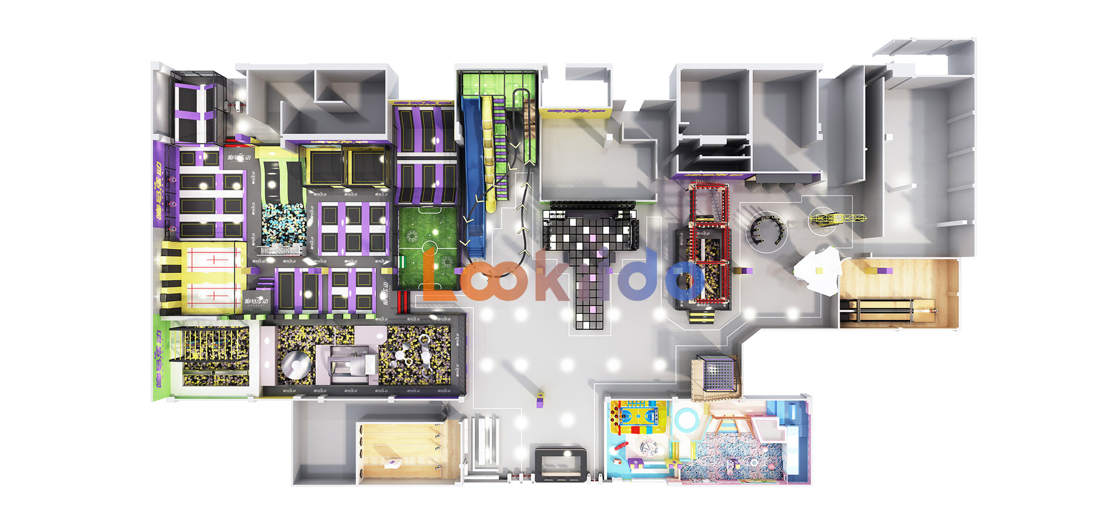 Commercial Indoor Sports Trampoline Park Cost Best Adult Kids Gravity Jump Playground
