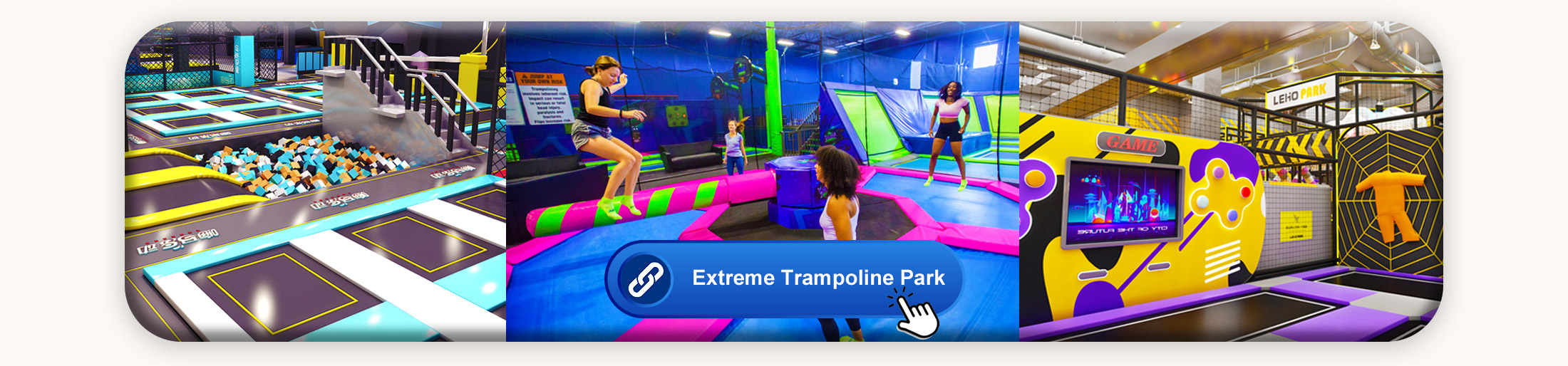 Commercial Indoor Sports Trampoline Park Adult Kids Gravity Jump Playground