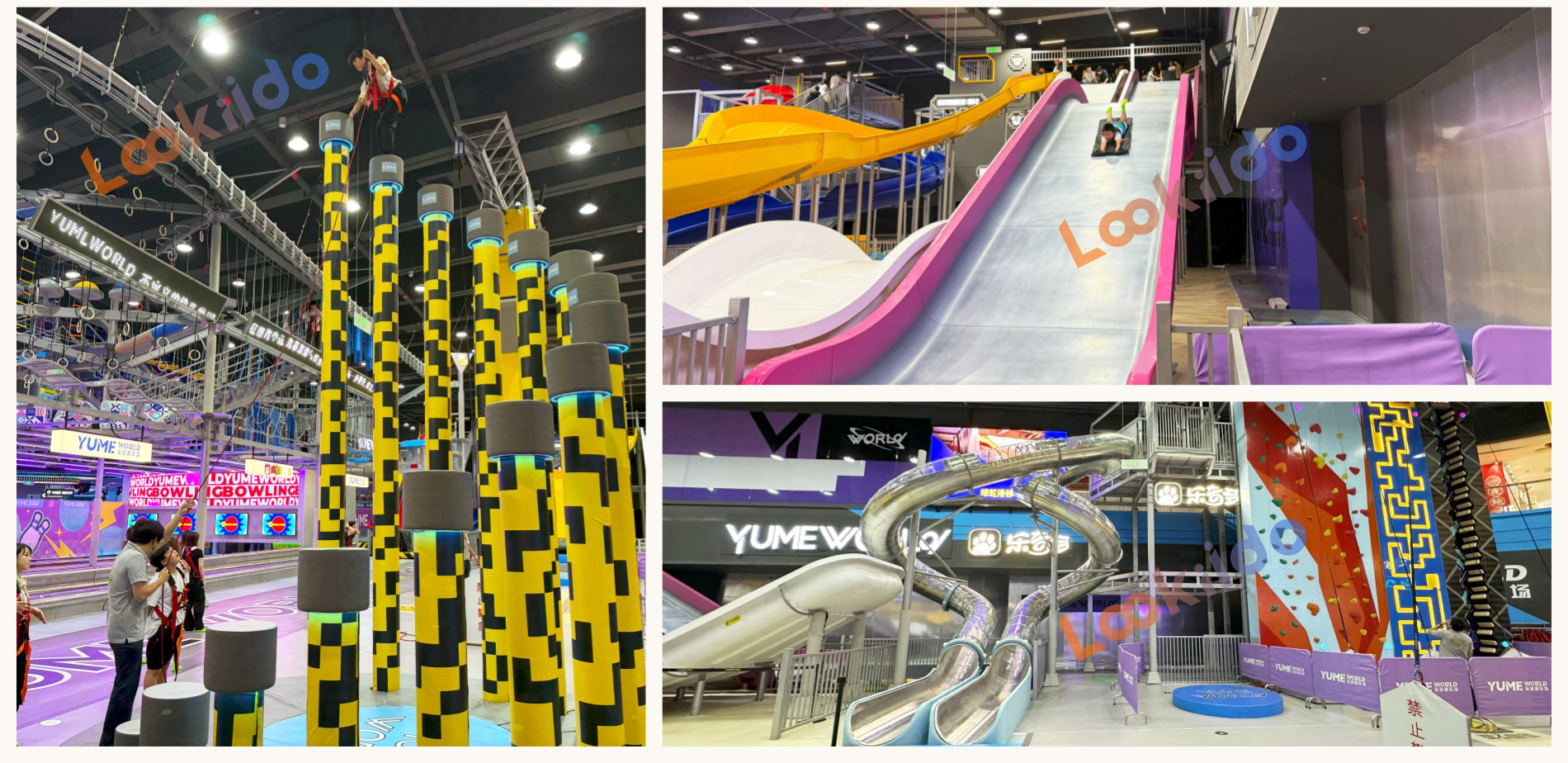 YUME Super Slide Park: Fiberglass Slides, Rope Courses