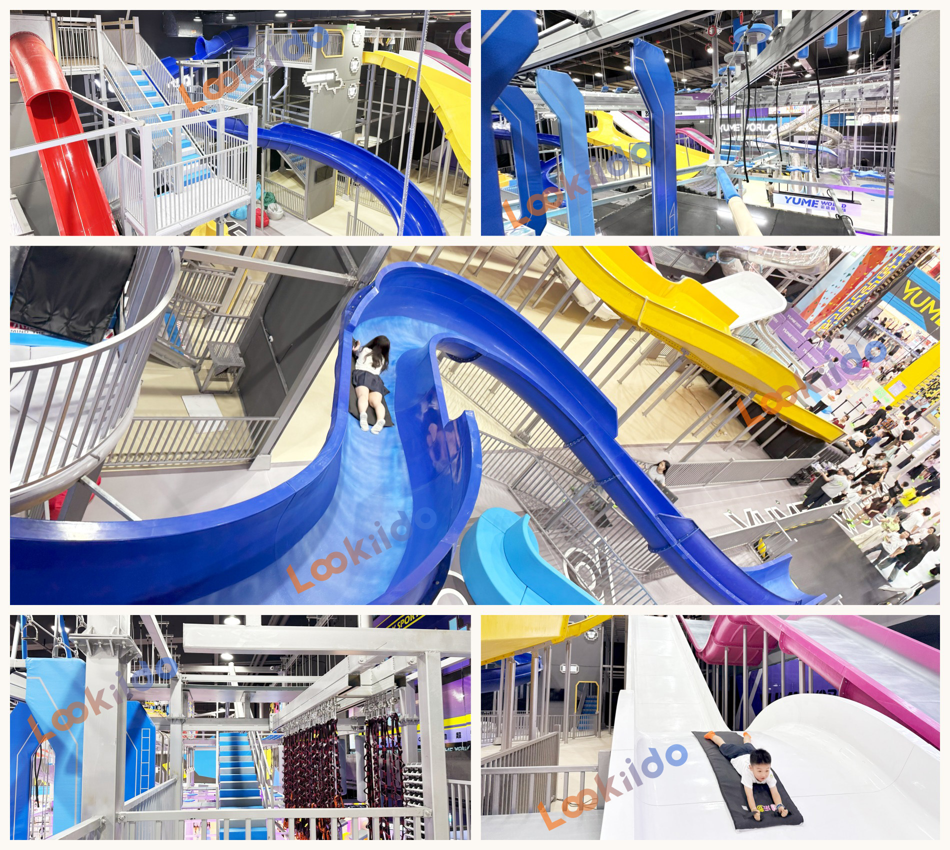 YUME Super Slide Park: Fiberglass Slides, Rope Courses