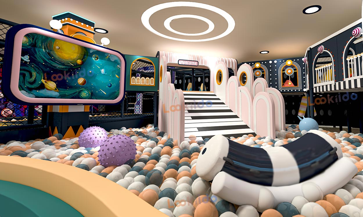 Colorful Macaron Themed Soft Playground Planing in Hotel Shopping Mall
