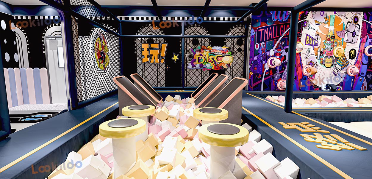 Colorful Macaron Themed Soft Playground Planing in Hotel Shopping Mall