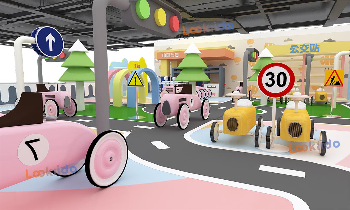 Traffic Car Role Playing theme Parent Child Soft Playground