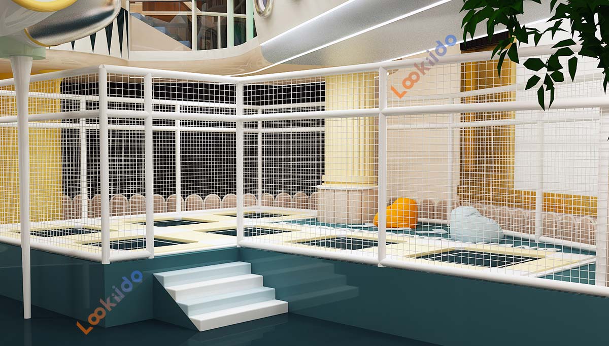 Fantasy-UV Indoor Playground with Popular Big Slides
