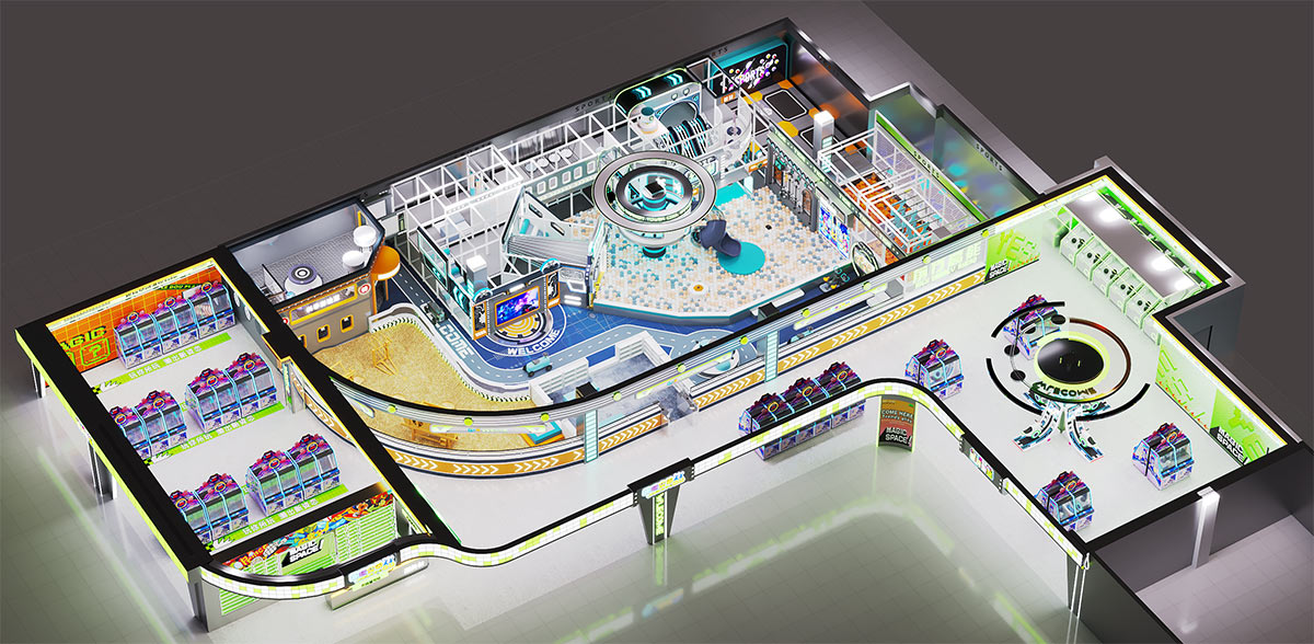 Interstellar Theme Family Entertainment Center Project for Young Children