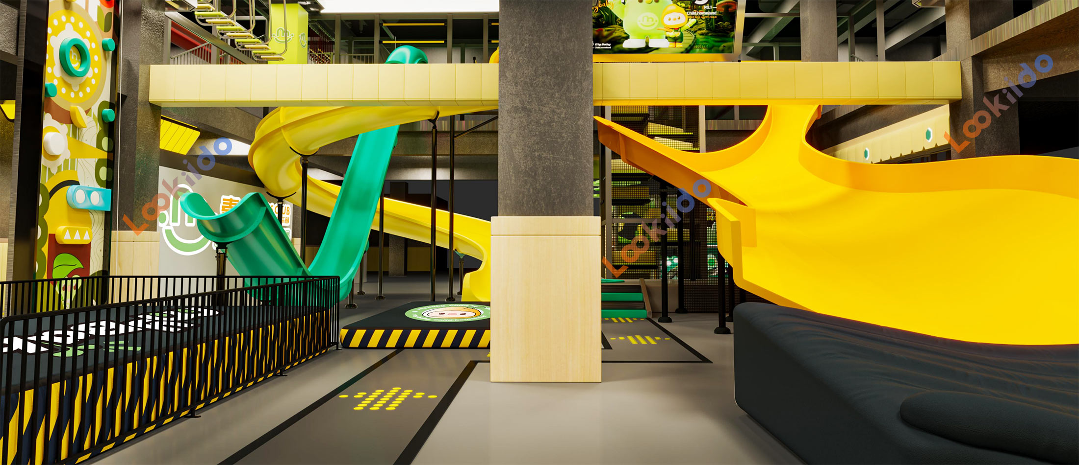 Commercial Giant Extra Long Fiberglass Slide Park Franchise Manufacturer
