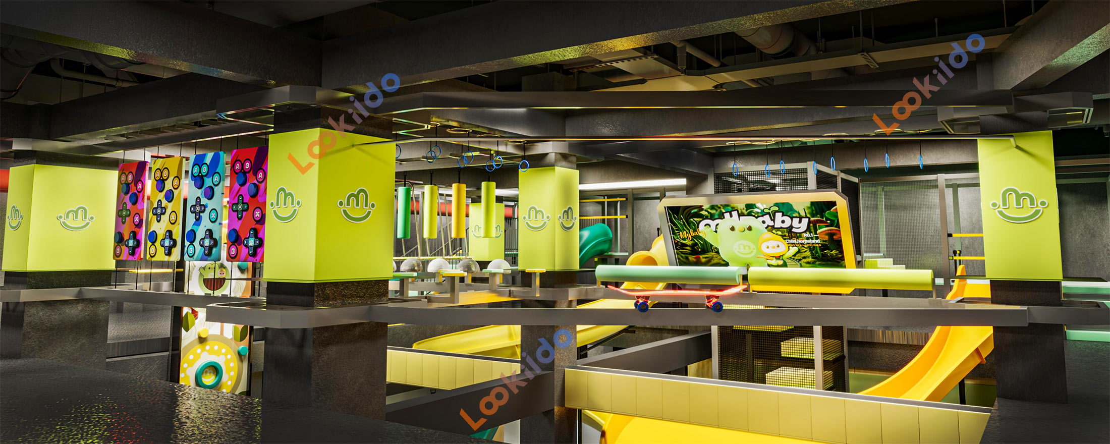 Commercial Giant Extra Long Fiberglass Slide Park Franchise Manufacturer