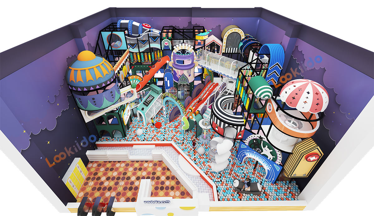 Multi-Story Maze Playground in High-Rise Real Estate Building