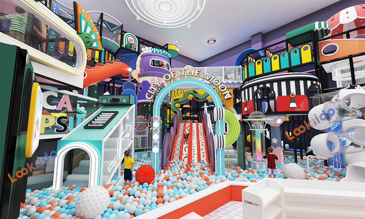 Multi-Story Maze Playground in High-Rise Real Estate Building