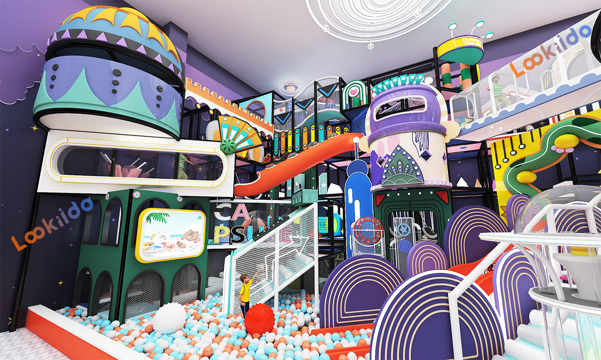 Multi-Story Maze Playground in High-Rise Real Estate Building