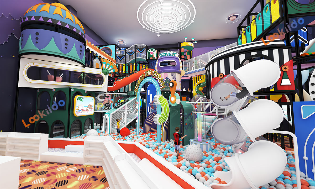 Multi-Story Maze Playground in High-Rise Real Estate Building