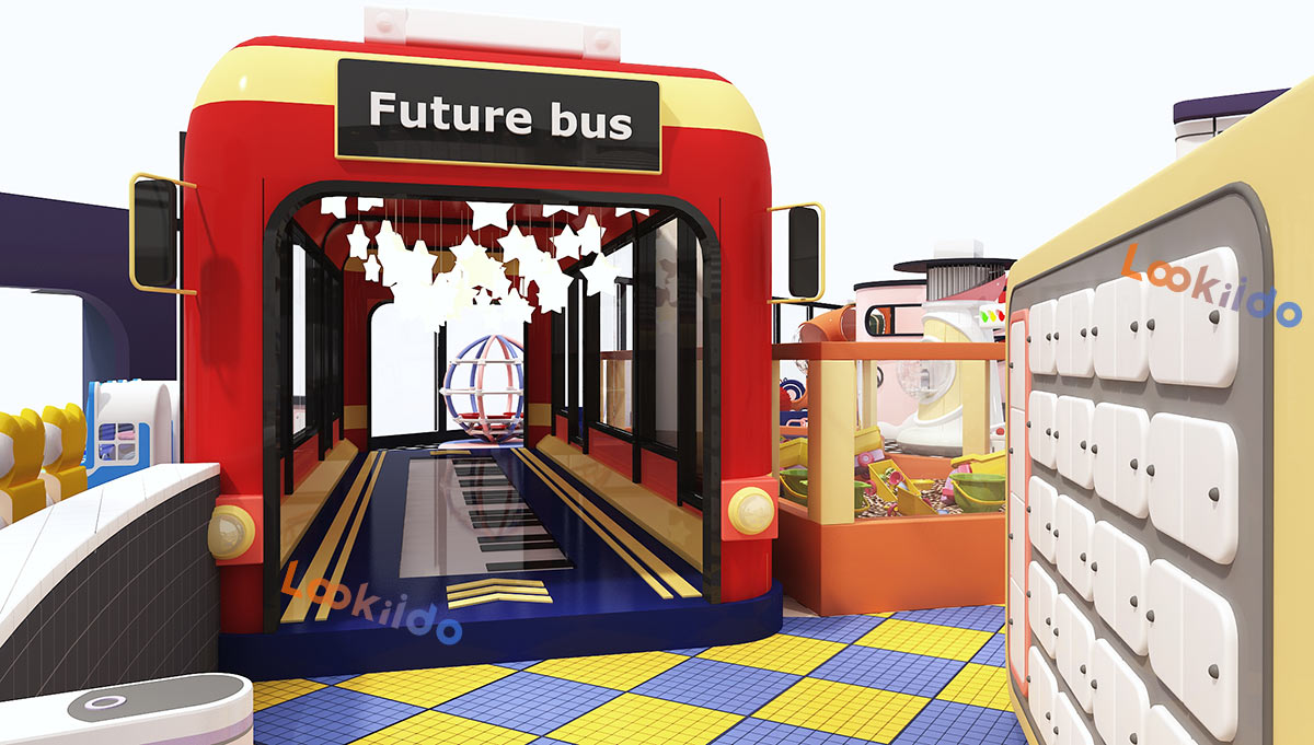 Large Ocean Ball Playground for Younger Children with Arcade Games