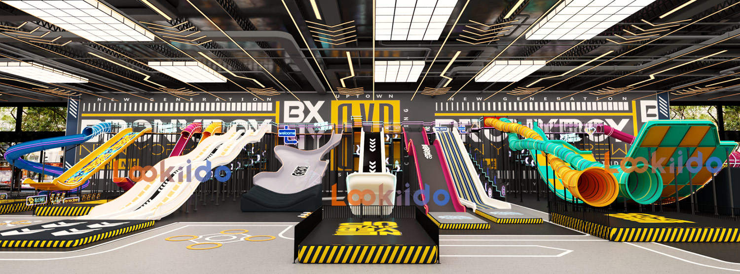 Indoor Giant Waterless Slide Park Investment Franchise Commercial Equipment Manufacturer
