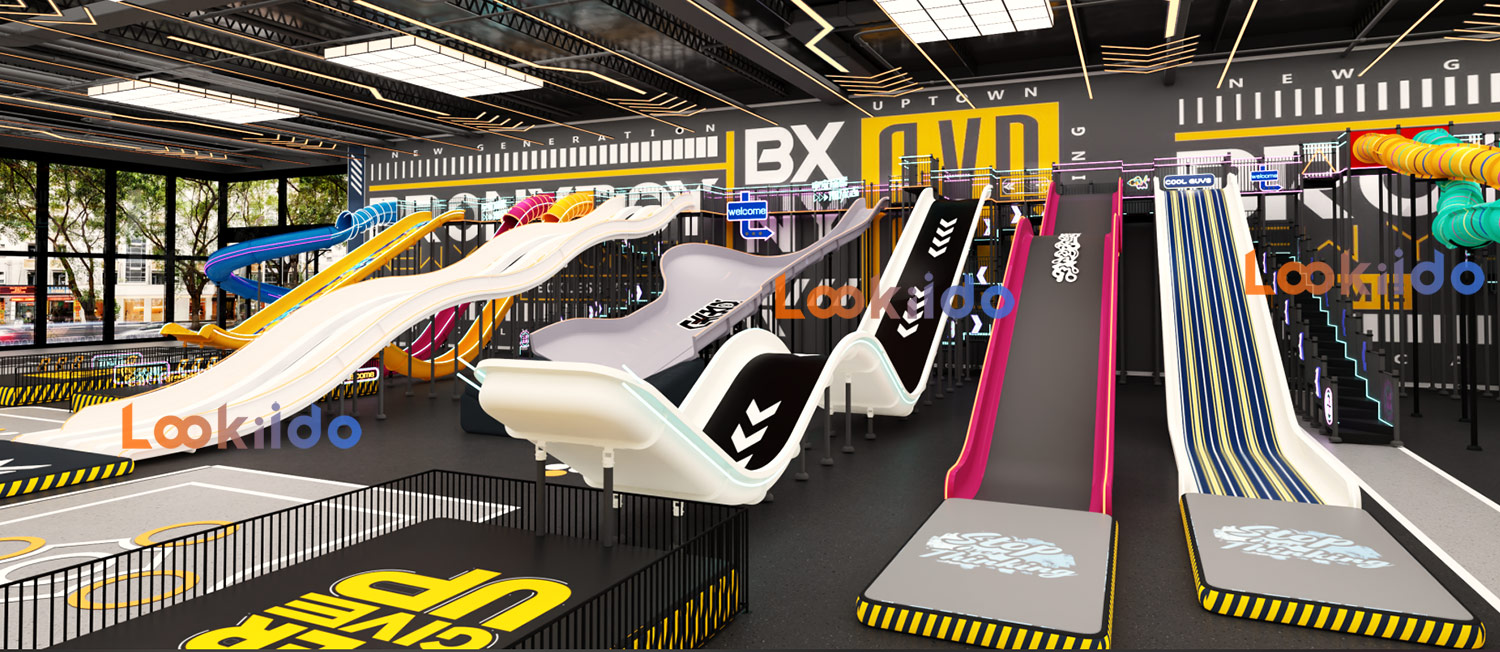 Indoor Giant Waterless Slide Park Investment Franchise Commercial Equipment Manufacturer