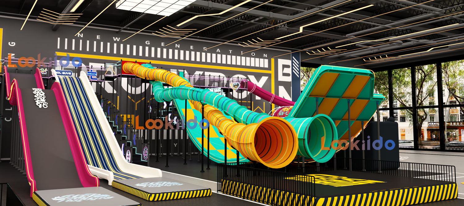 Indoor Giant Waterless Slide Park Investment Franchise Commercial Equipment Manufacturer