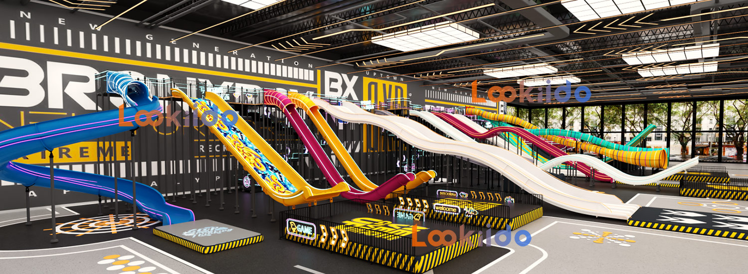 Indoor Giant Waterless Slide Park Investment Franchise Commercial Equipment Manufacturer