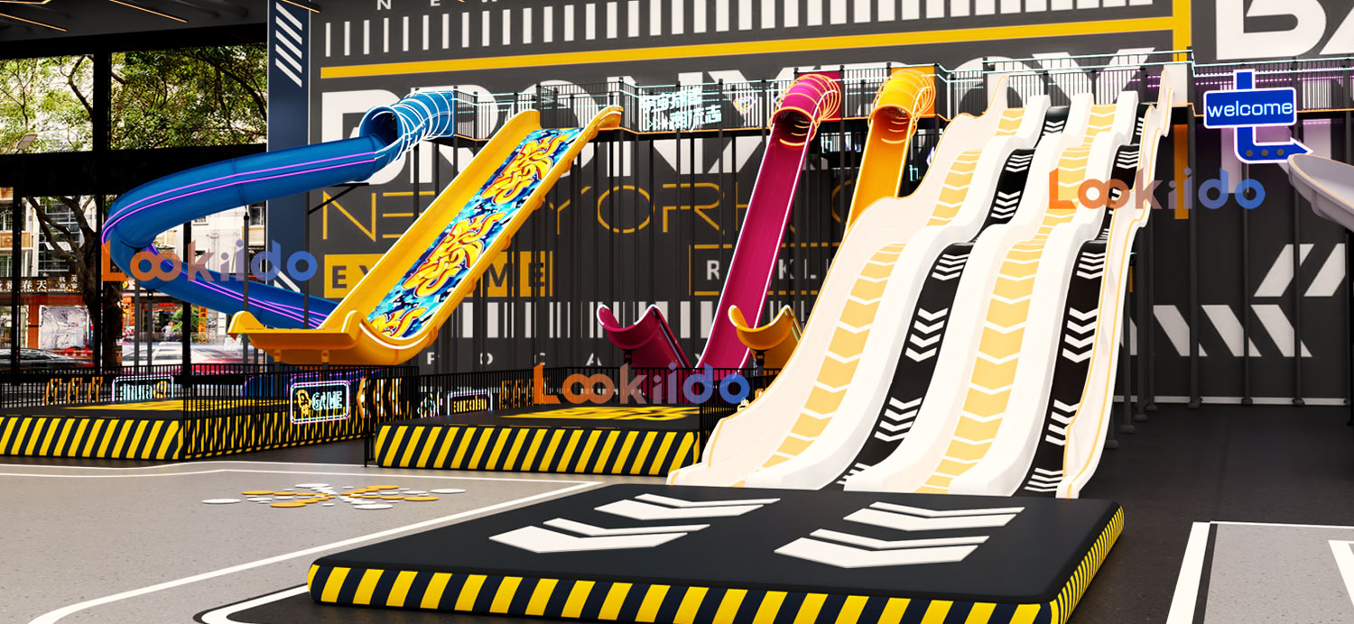Indoor Giant Waterless Slide Park Investment Franchise Commercial Equipment Manufacturer