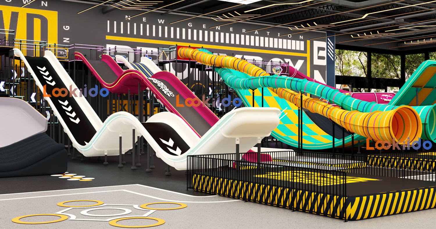 Indoor Giant Waterless Slide Park Investment Franchise Commercial Equipment Manufacturer