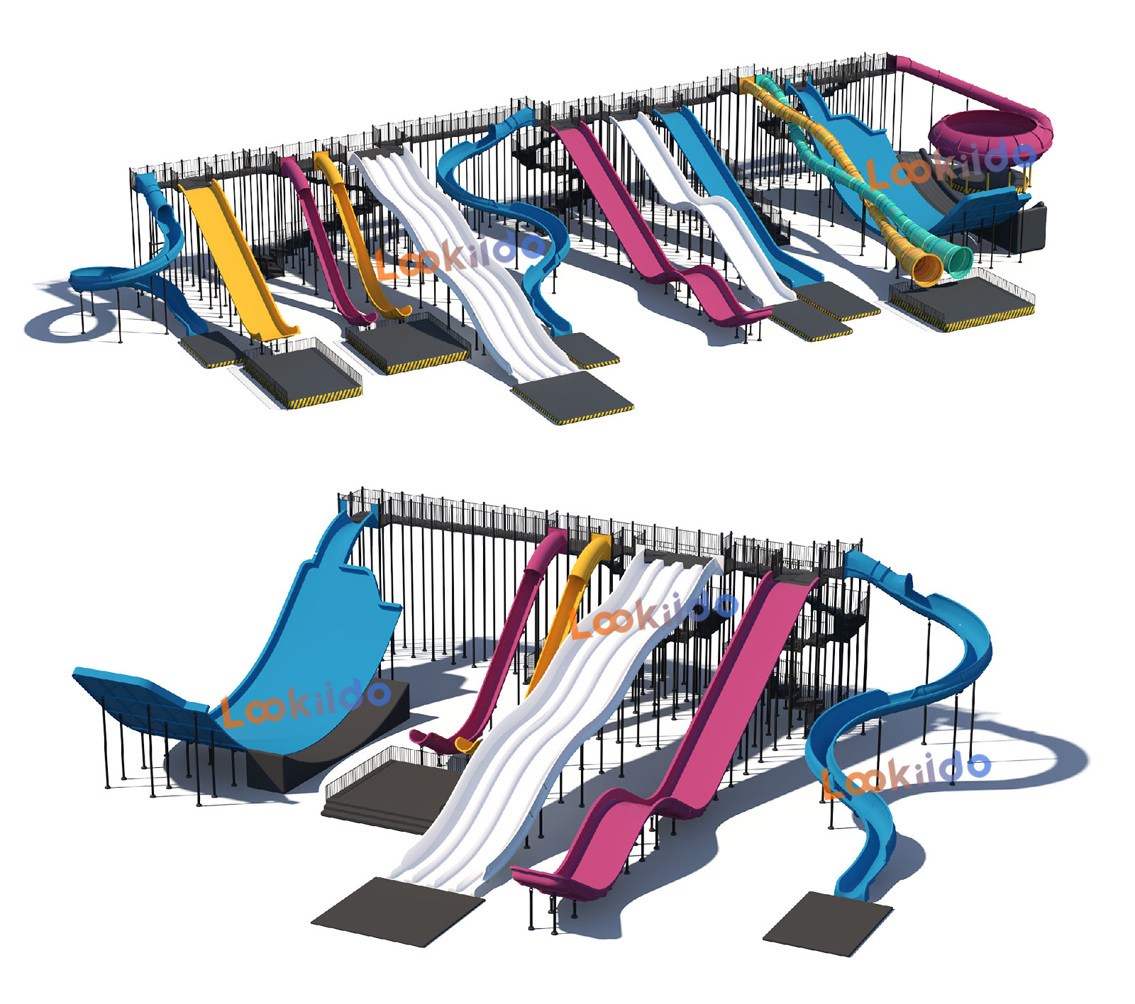 Indoor Giant Waterless Slide Park Investment Franchise Commercial Equipment Manufacturer