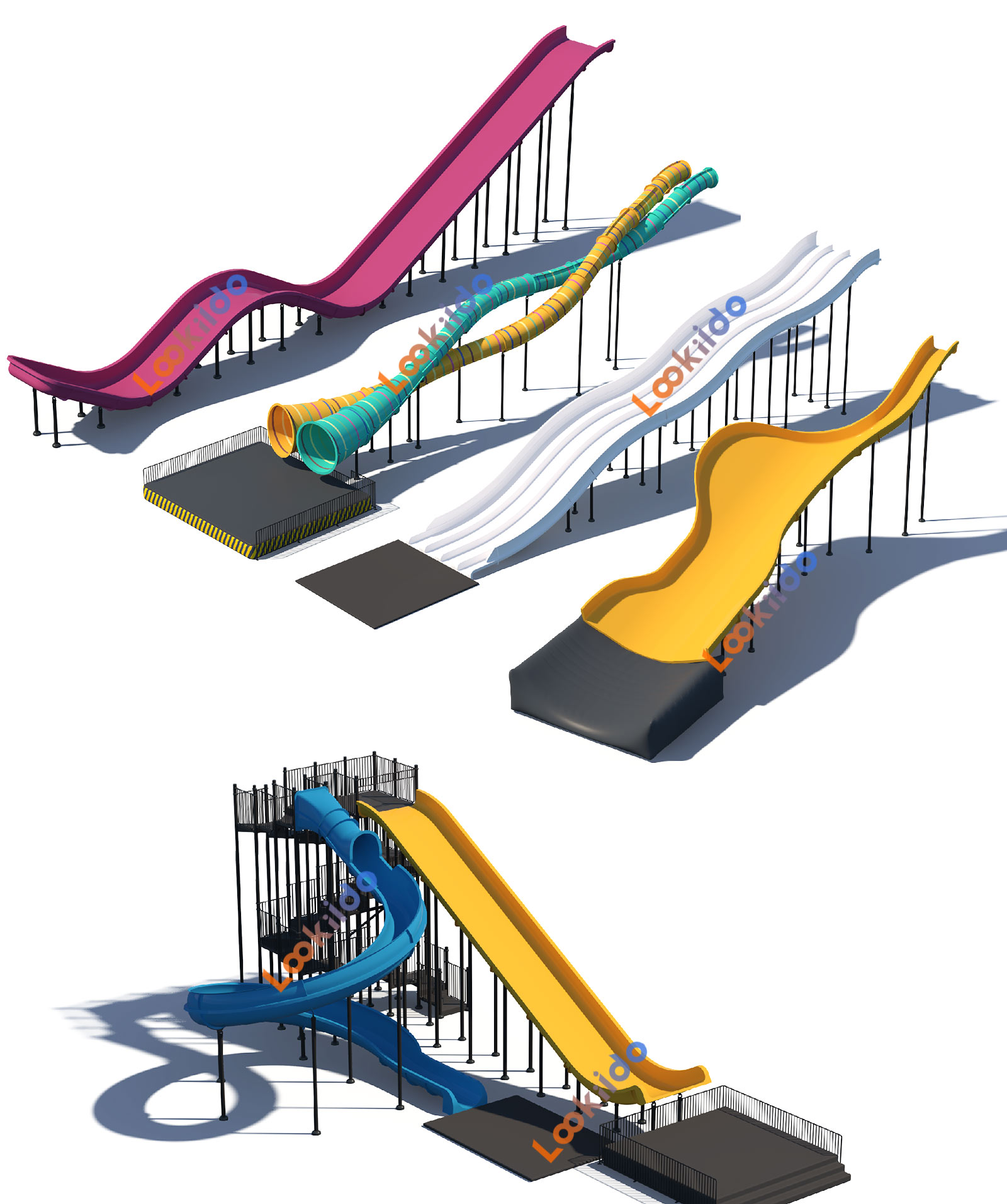 Indoor Giant Waterless Slide Park Investment Franchise Commercial Equipment Manufacturer