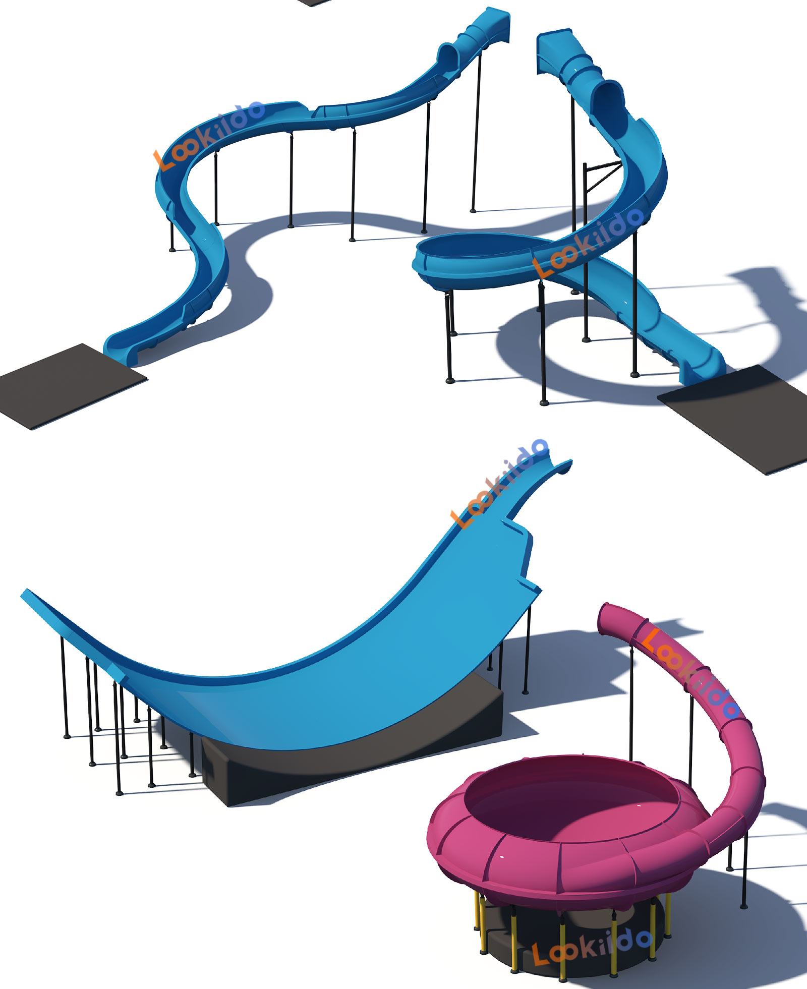 Indoor Giant Waterless Slide Park Investment Franchise Commercial Equipment Manufacturer