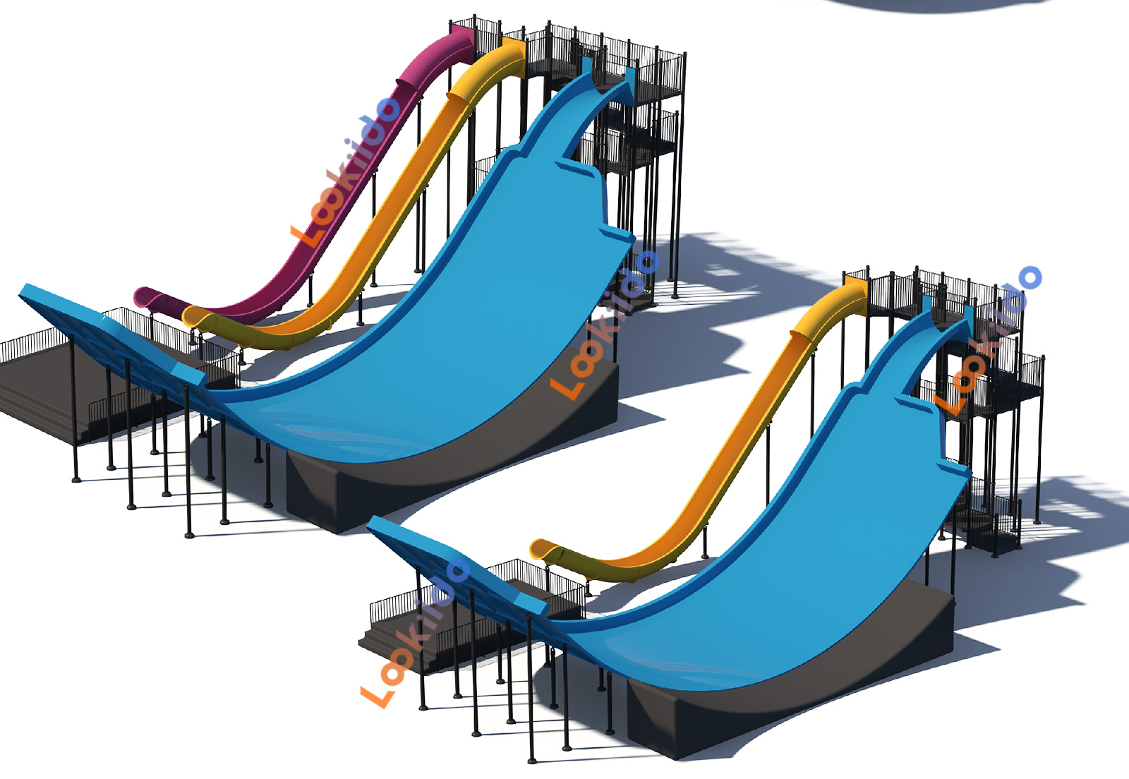 Indoor Giant Waterless Slide Park Investment Franchise Commercial Equipment Manufacturer