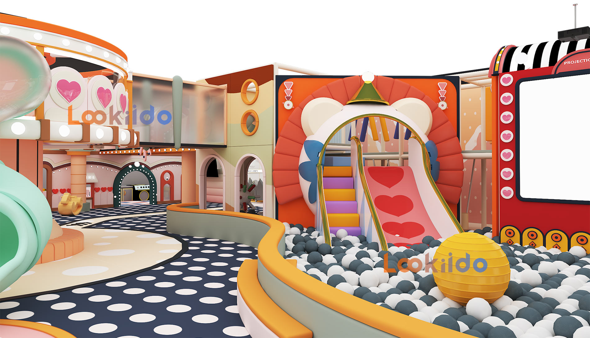 TV Cartoon Character Themed Macaron Playground Original Intellectual Property Design