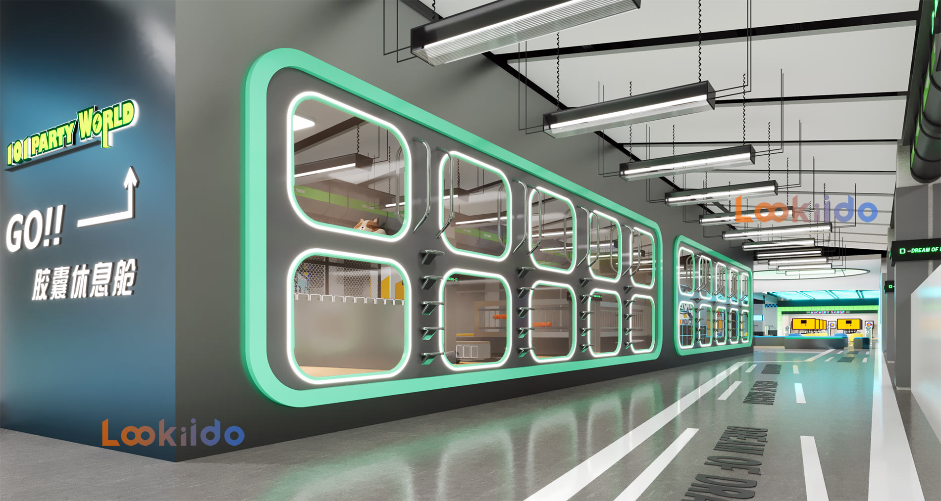 Trampoline Ropes Course Family Adventure Park with Go Karts Bowling Lanes