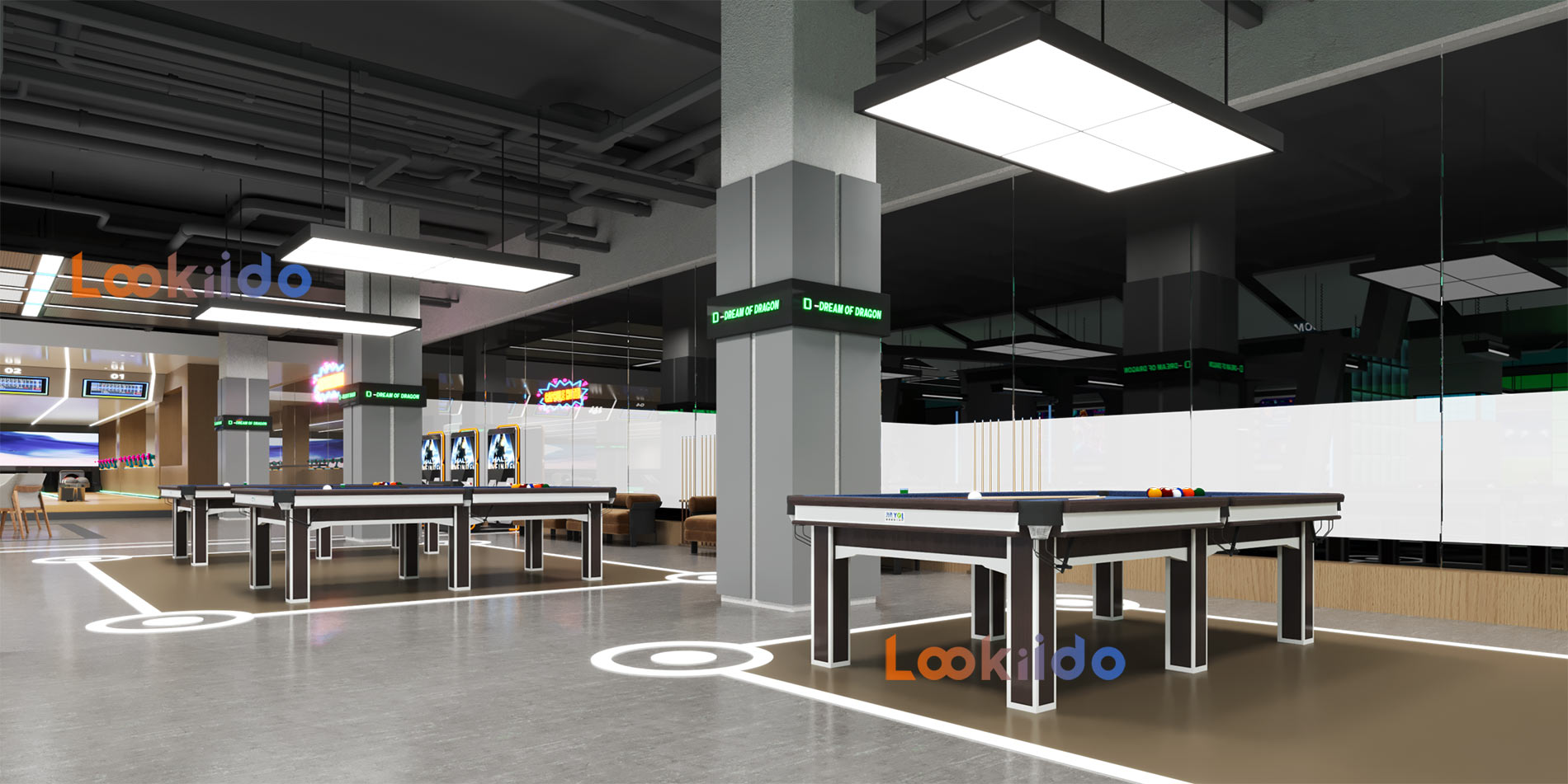 Trampoline Ropes Course Family Adventure Park with Go Karts Bowling Lanes