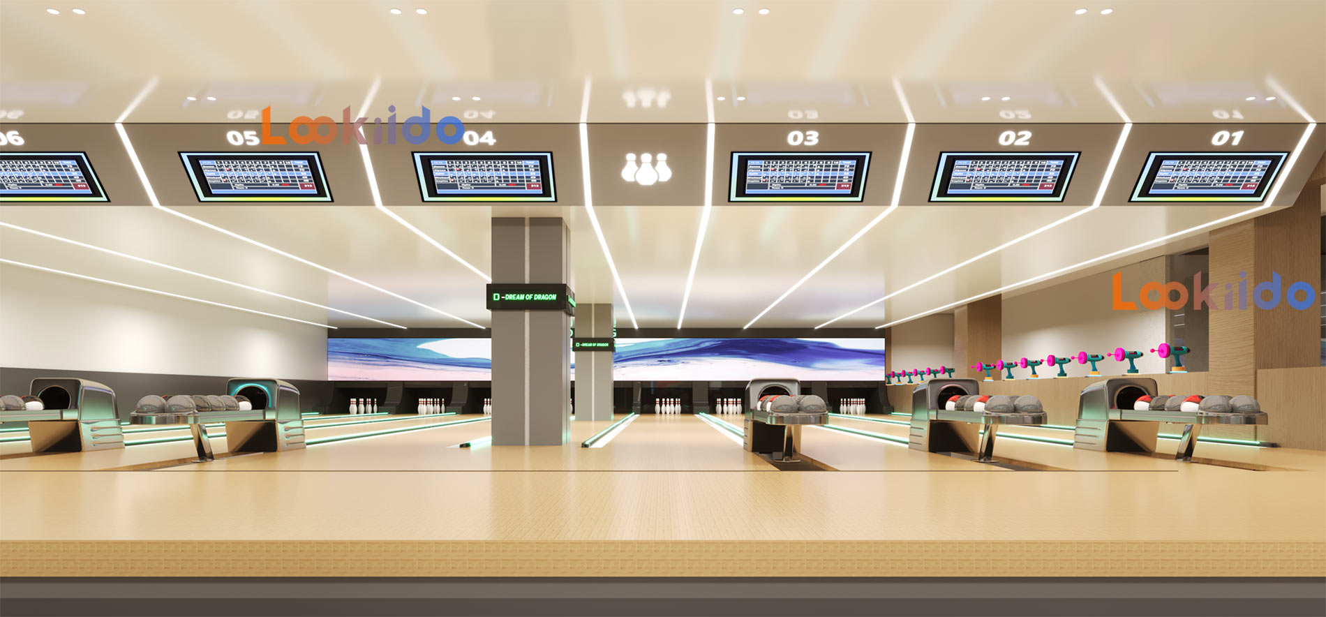 Trampoline Ropes Course Family Adventure Park with Go Karts Bowling Lanes