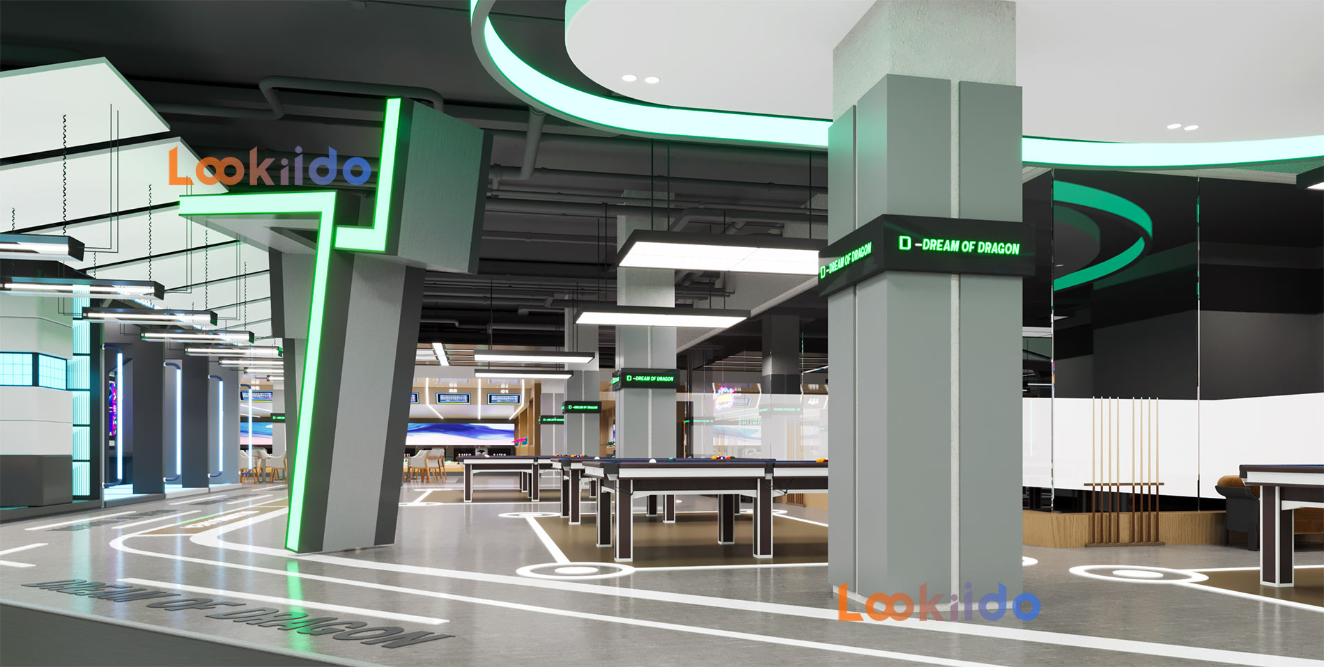 Trampoline Ropes Course Family Adventure Park with Go Karts Bowling Lanes