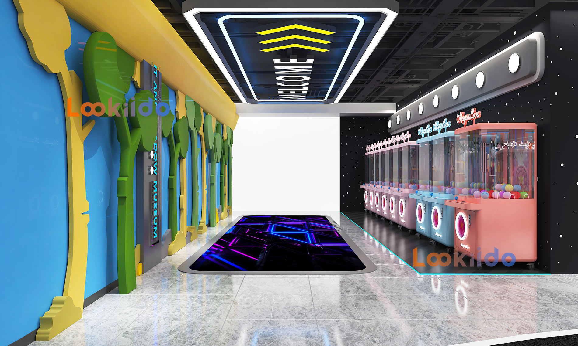 Family Entertainment Center with Arcade Games, Go-Karting, Pet Shop. Suitable for Shopping Mall Investment