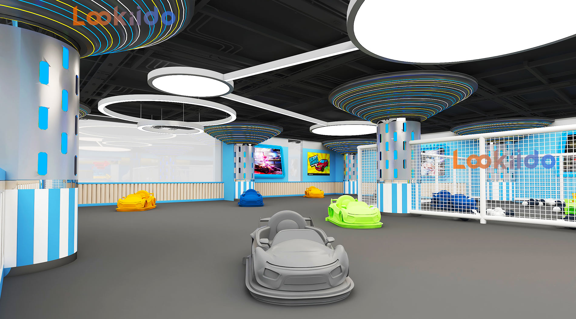 Family Entertainment Center with Arcade Games, Go-Karting, Pet Shop. Suitable for Shopping Mall Investment