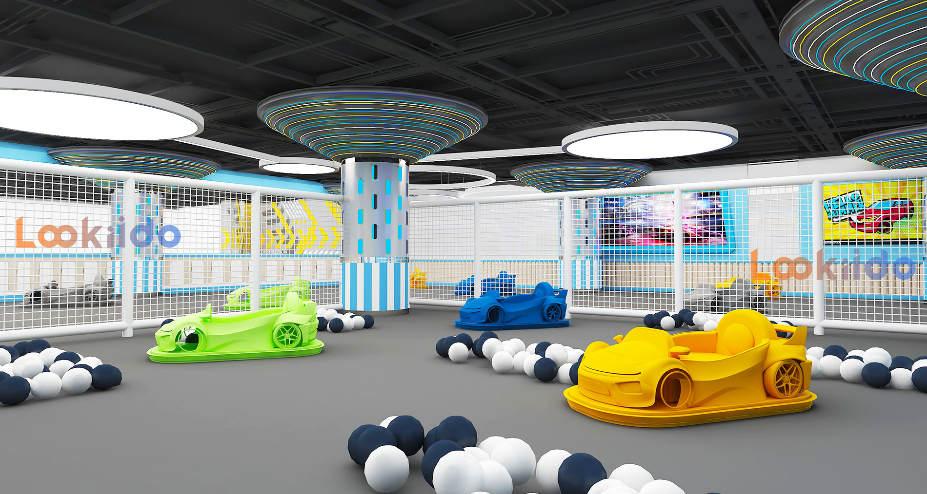 Family Entertainment Center with Arcade Games, Go-Karting, Pet Shop. Suitable for Shopping Mall Investment
