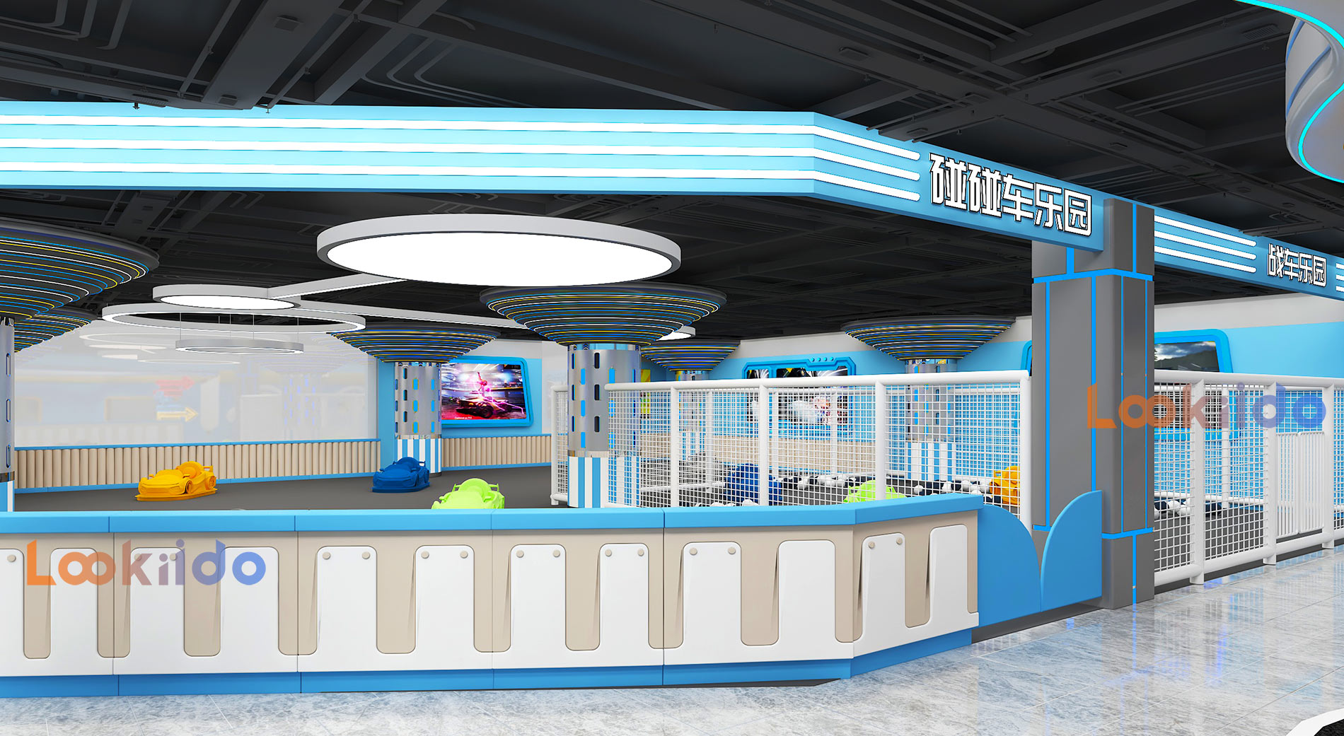 Family Entertainment Center with Arcade Games, Go-Karting, Pet Shop. Suitable for Shopping Mall Investment