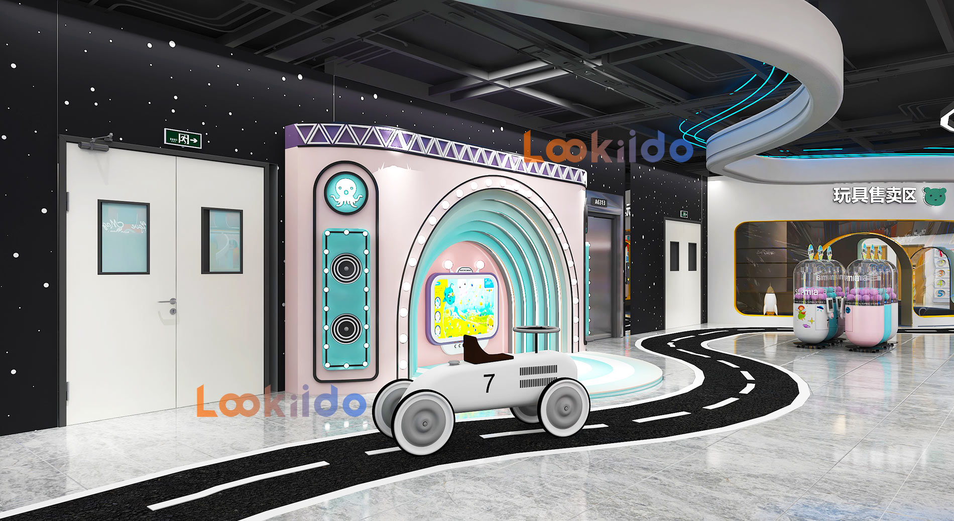 Family Entertainment Center with Arcade Games, Go-Karting, Pet Shop. Suitable for Shopping Mall Investment