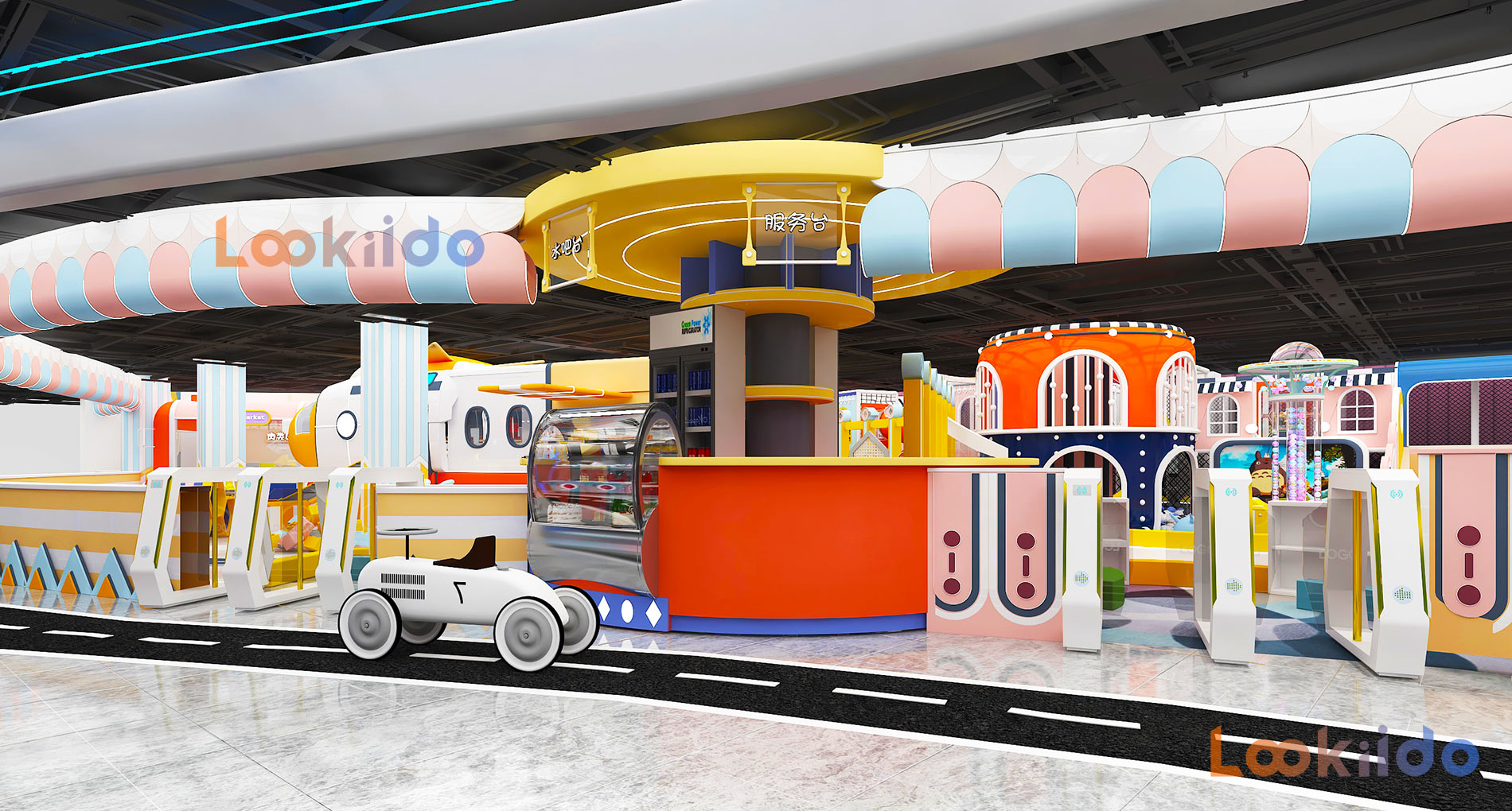 Family Entertainment Center with Arcade Games, Go-Karting, Pet Shop. Suitable for Shopping Mall Investment