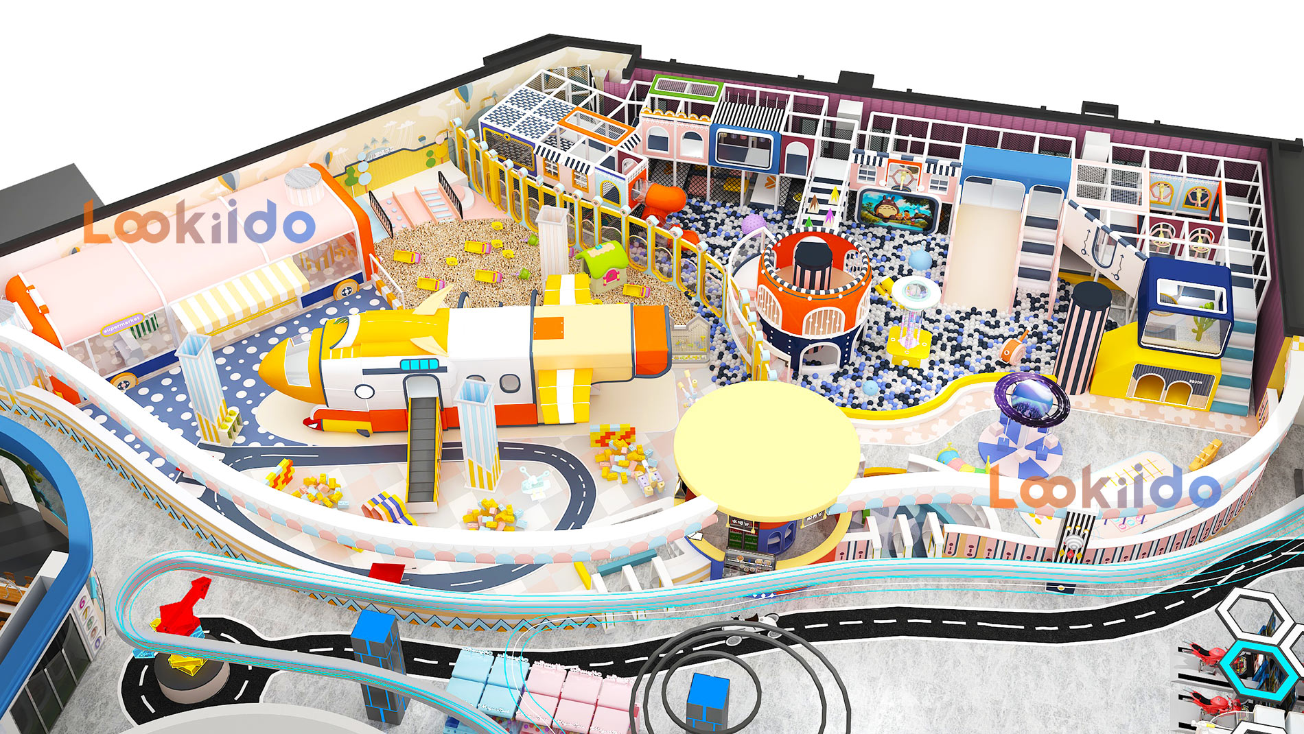 Family Entertainment Center with Arcade Games, Go-Karting, Pet Shop. Suitable for Shopping Mall Investment