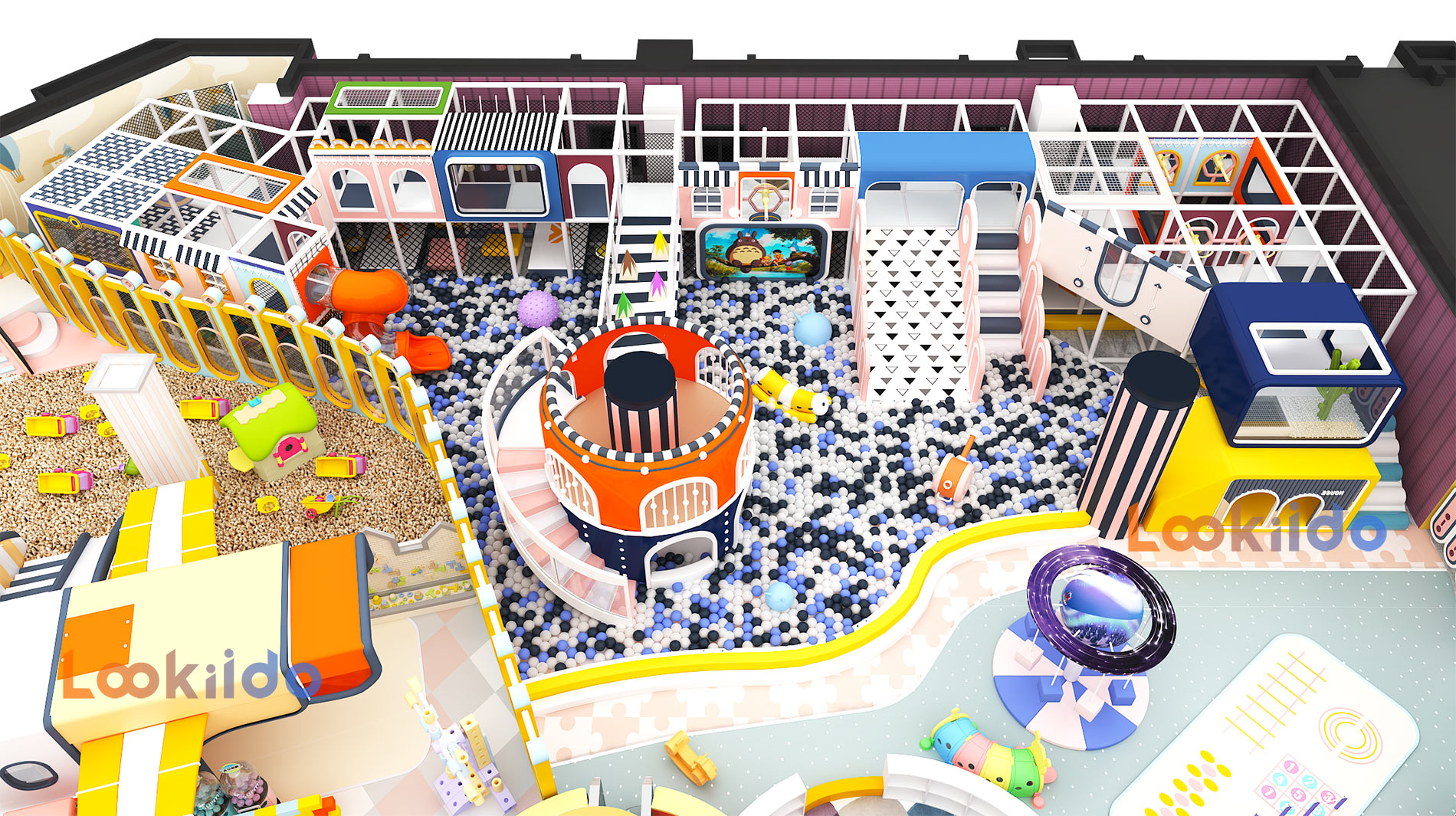 Family Entertainment Center with Arcade Games, Go-Karting, Pet Shop. Suitable for Shopping Mall Investment