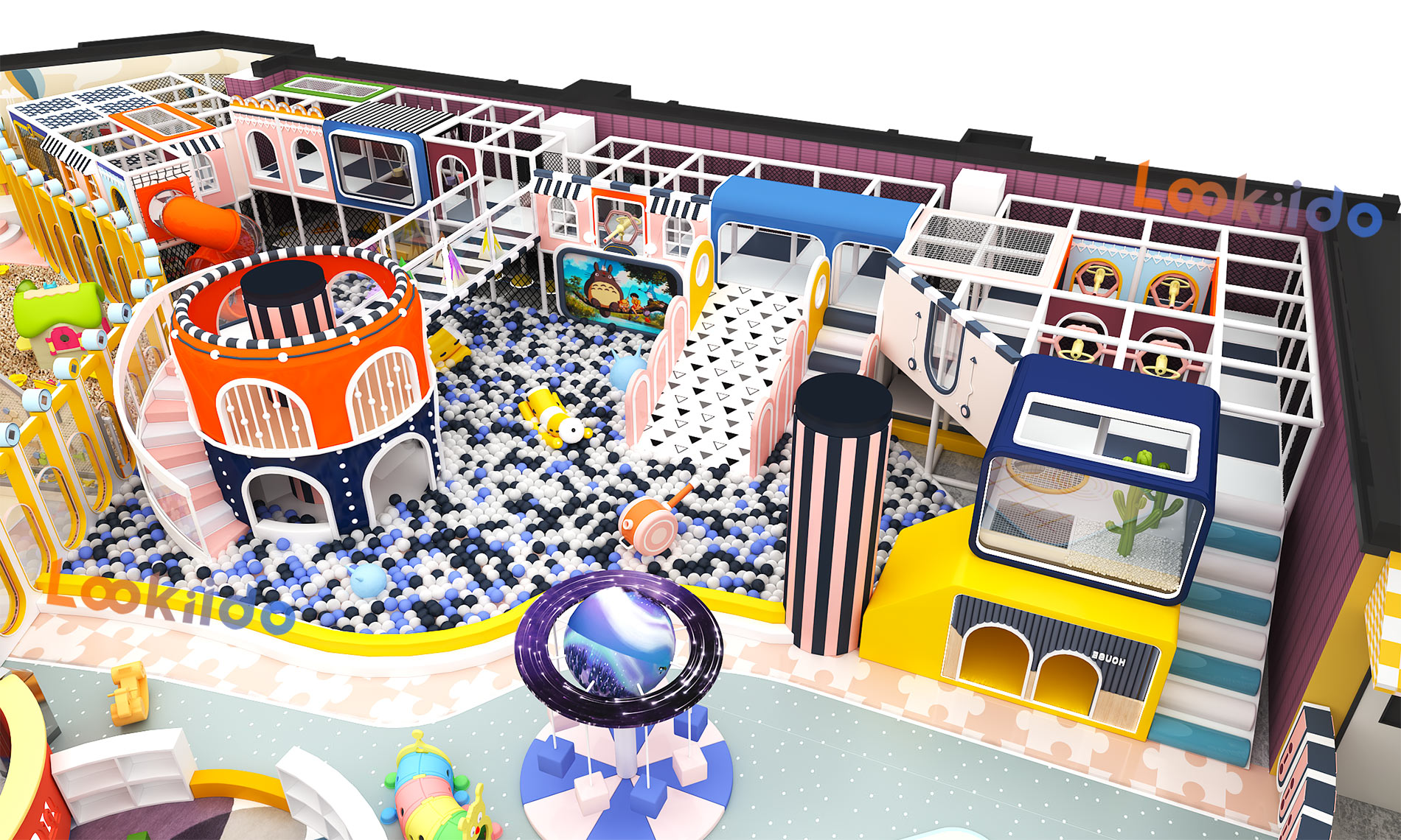 Family Entertainment Center with Arcade Games, Go-Karting, Pet Shop. Suitable for Shopping Mall Investment