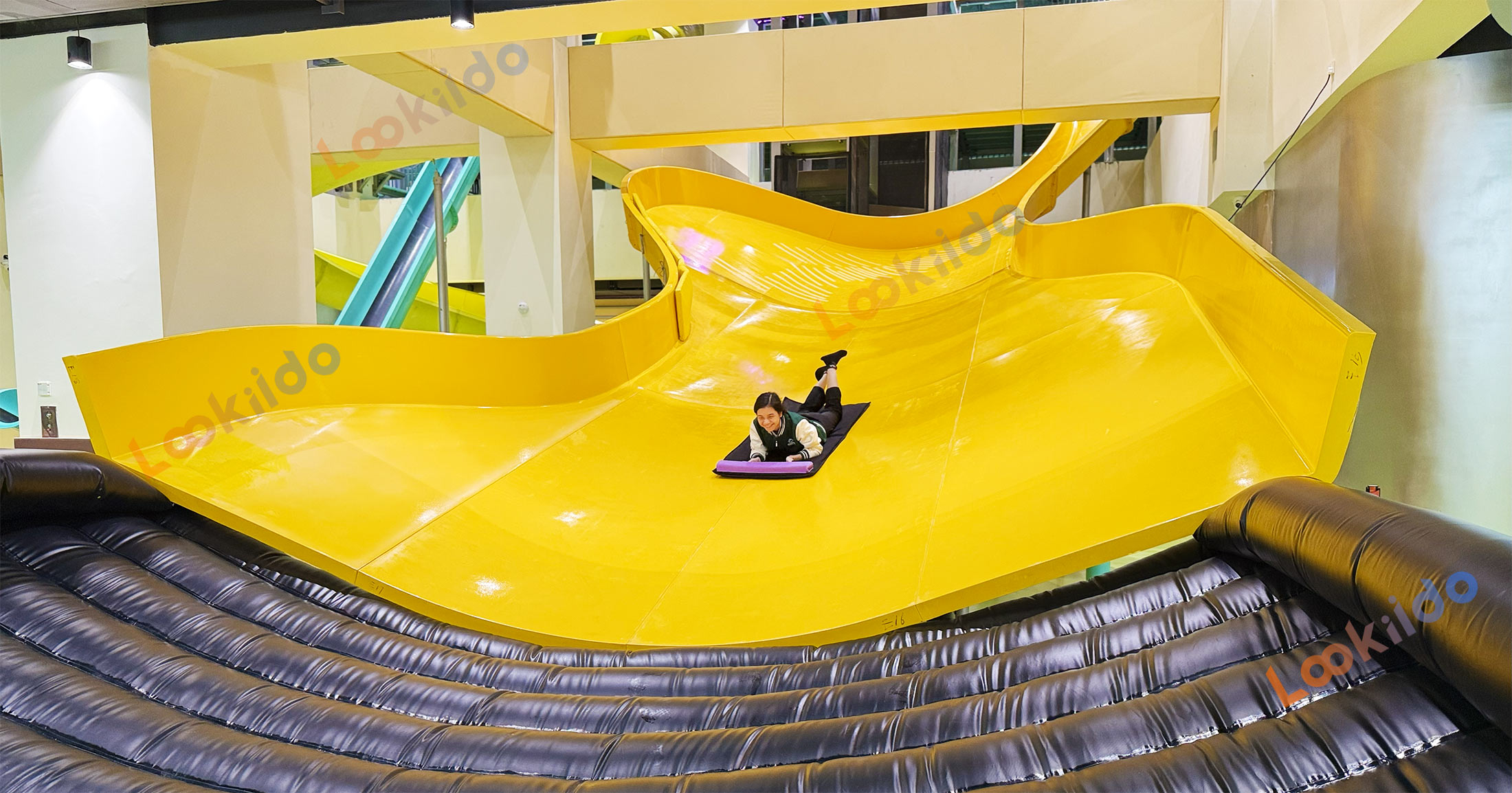 Commercial Giant Extra Long Fiberglass Slide Park Franchise Manufacturer