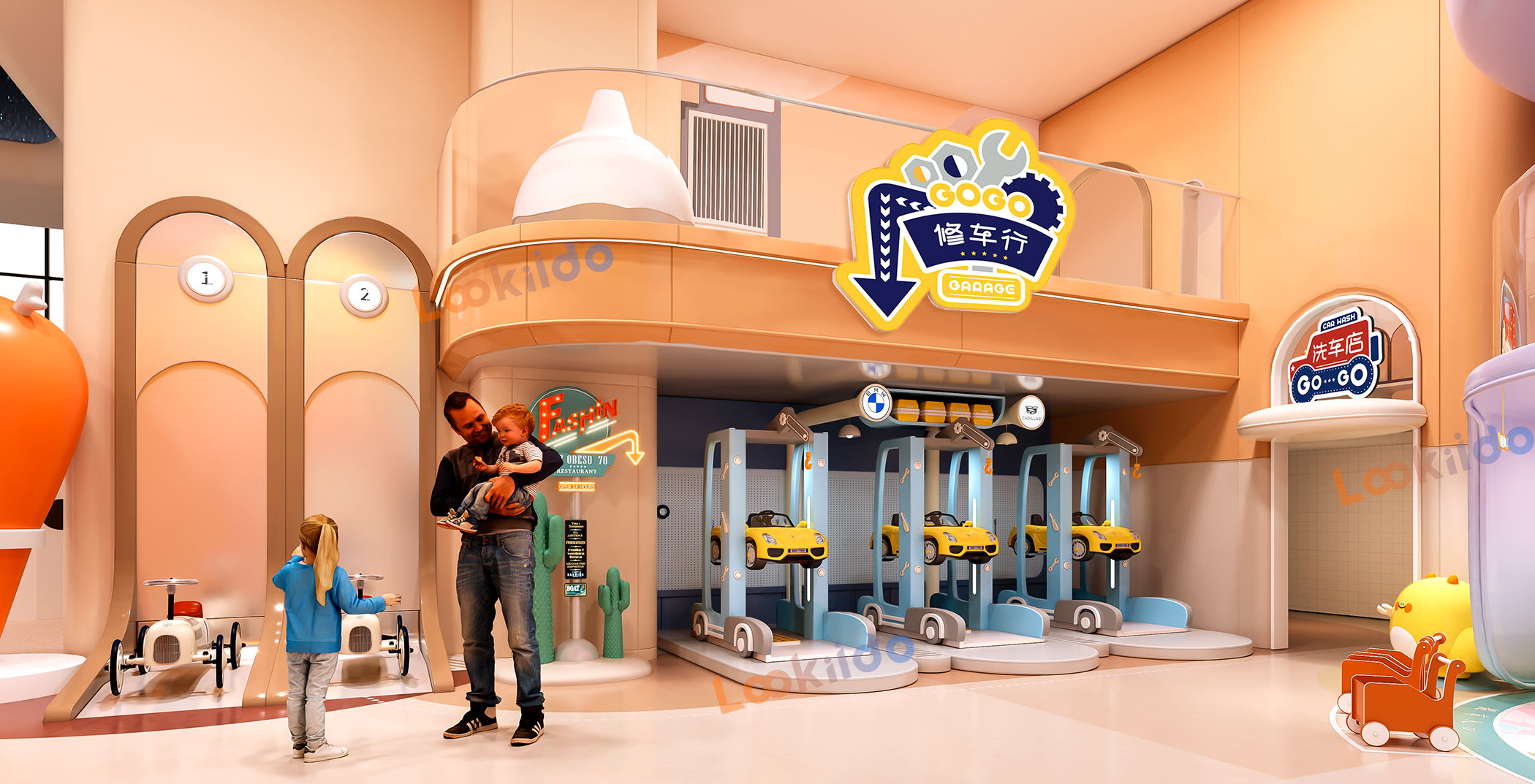 Custom Luxury Family Entertainment Centers Equipment Design Manufacturer for Shopping Malls