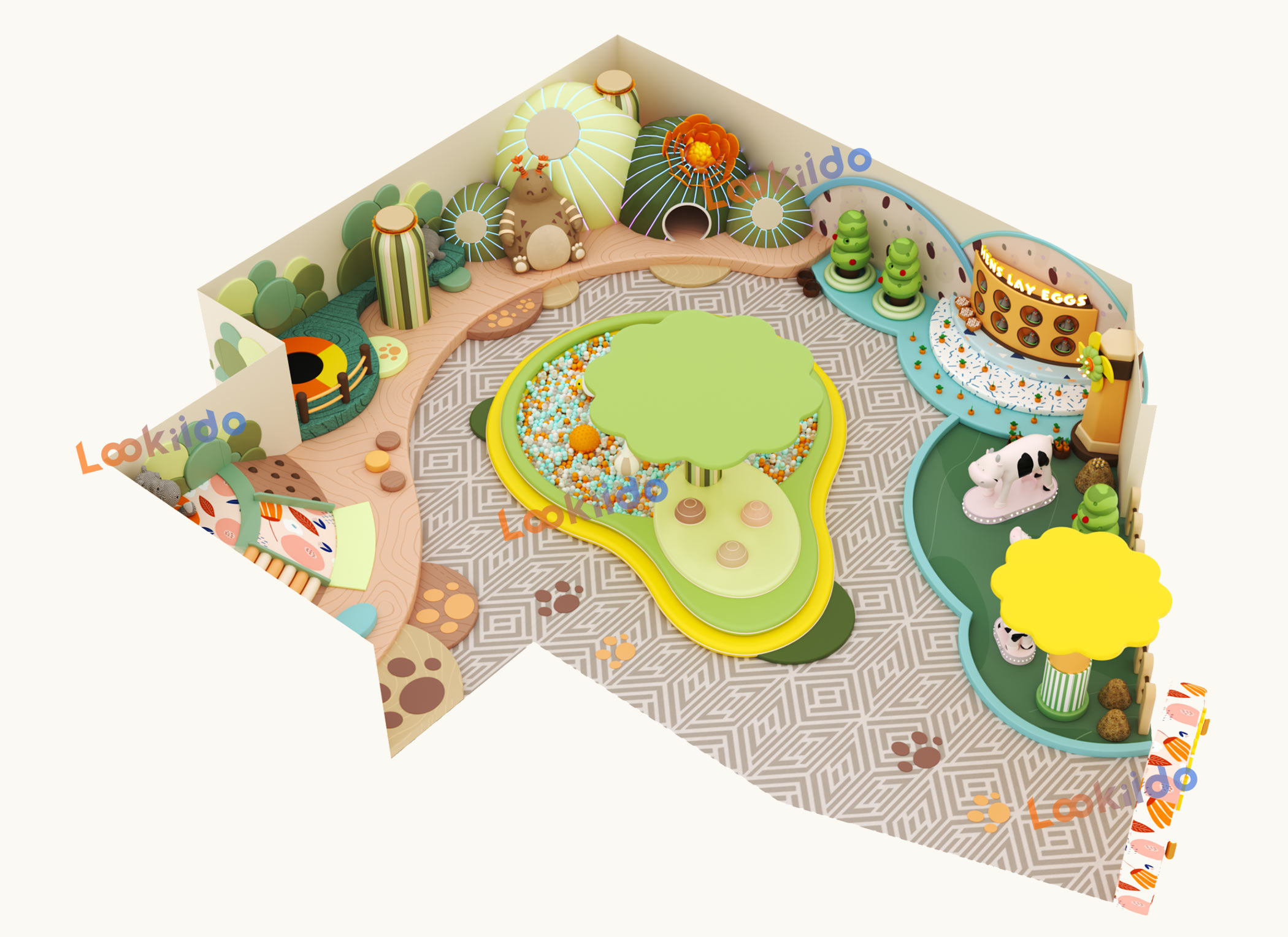 Edu Soft Play: Commercial-Grade Toddler Play System for Shopping Malls