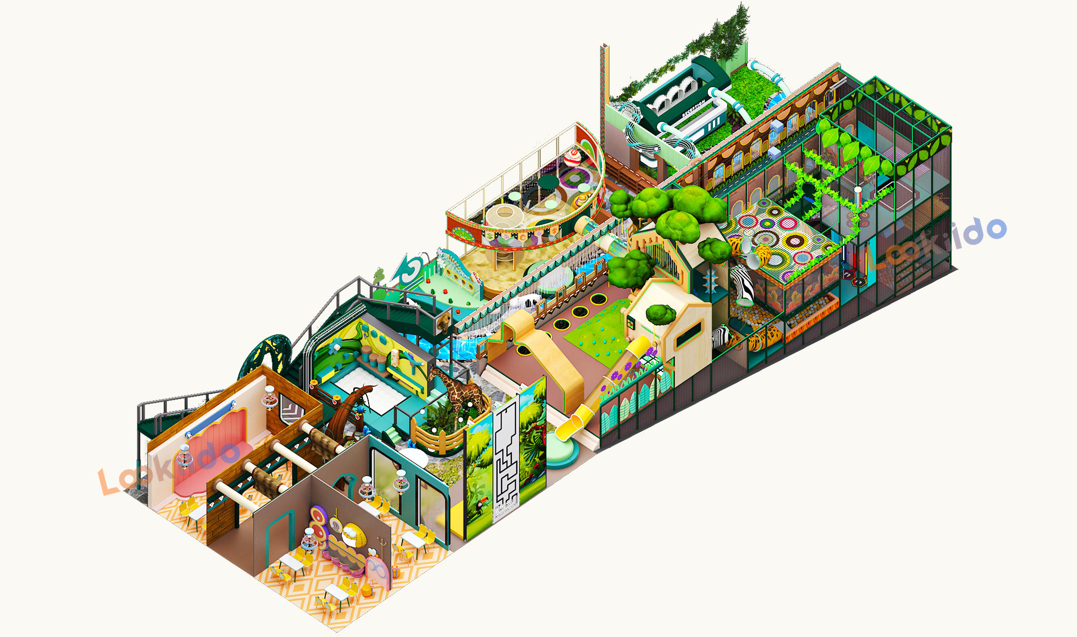 Jungle Expedition: Tailored Indoor Soft Playground Equipment Manufacturer with African Animal Theme