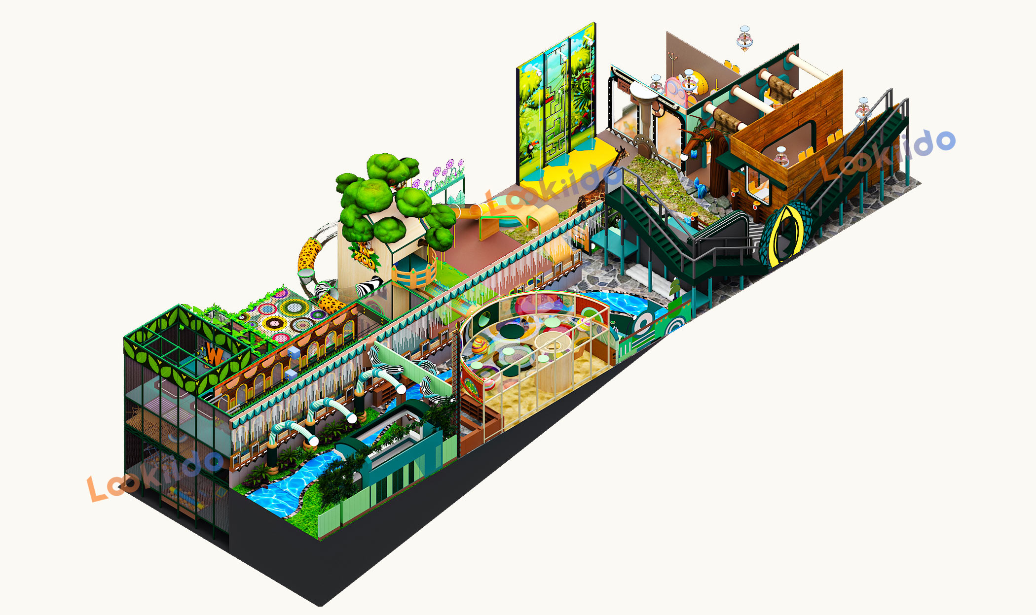 Jungle Expedition: Tailored Indoor Soft Playground Equipment Manufacturer with African Animal Theme