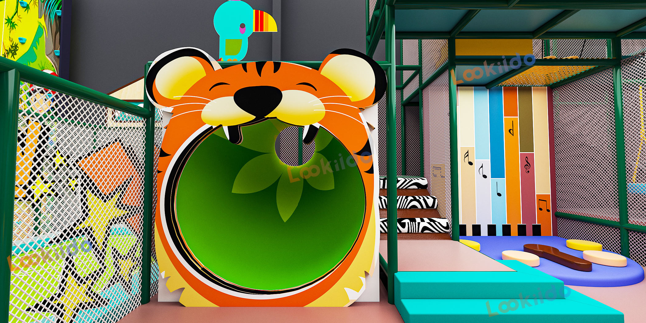 Jungle Expedition: Tailored Indoor Soft Playground Equipment Manufacturer with African Animal Theme