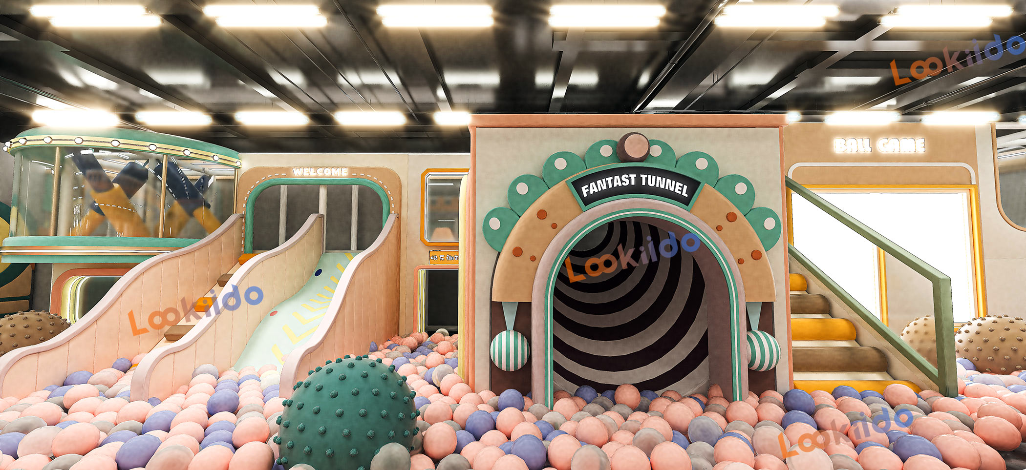 Customized Oasis: Luxury Textured Indoor Playground Equipment for UAE Middle Eastern Theme in Mall